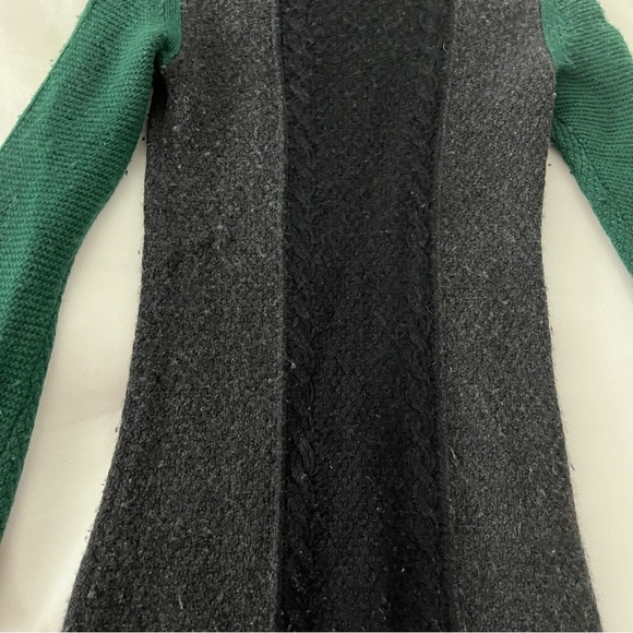 Theory green grey black wool sweater dress - Picture 7 of 15